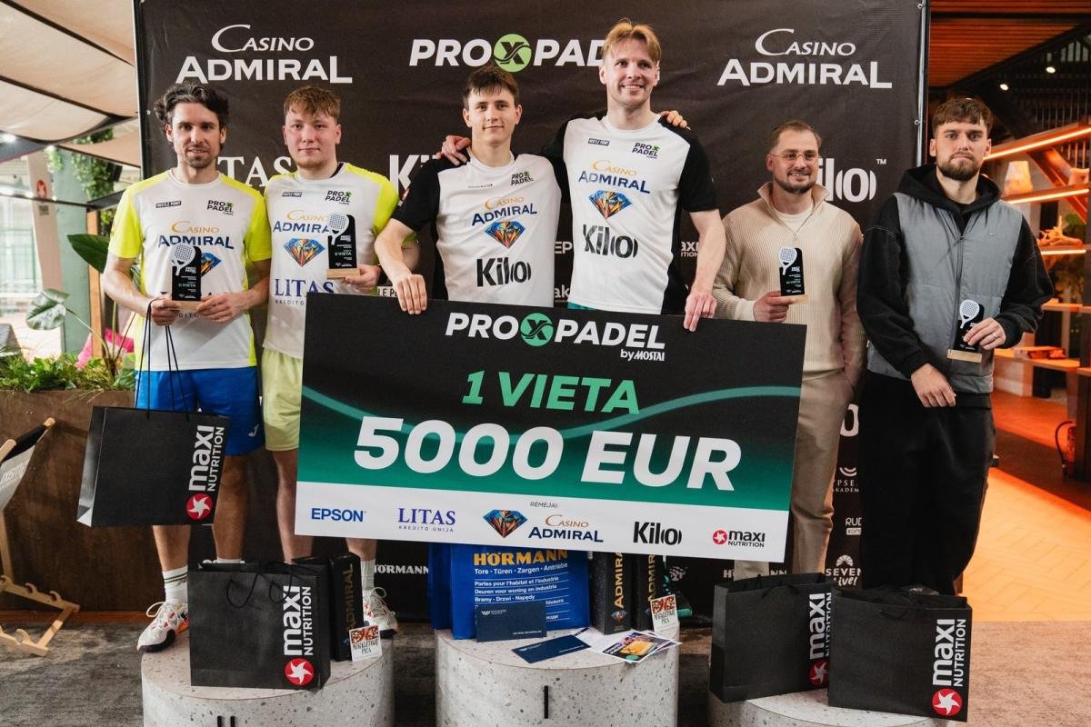 „Pro X Padel“ turnyre lyderiai sutiks maksimalią konkurenciją